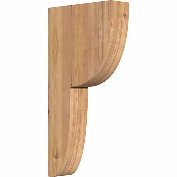 Ekena Millwork Crestline Smooth Corbel, Western Red Cedar, 3 1/2"W x 12"D x 24"H COR04X12X24CRE00SWR - main
